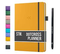 AGENDA B5 DOTCROSS (Pianificatore proiettile) di Scribbles That Matter - Half Bujo Half Planner - Aggiungi in modo creativo concentrazione, produttività e salute mentale nella tua vita - Mustarda