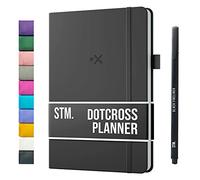 AGENDA B5 DOTCROSS (Pianificatore proiettile) di Scribbles That Matter - Half Bujo Half Planner - Aggiungi in modo creativo concentrazione, produttività e salute mentale nella tua vita - Carbone