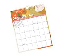 Agenda calendario da parete 2026 con blocchi giornalieri sfoderati e contrassegni della data Agenda 12 mesi da gennaio a dicembre