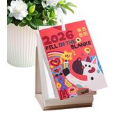 Agenda Calendrier À Colorier 2026 - Papier De Planification Annuel Esthétique,Éphéméride Décoratif À - Pour Bureau, Domicile, École, Chambre, Salon Et Boutique