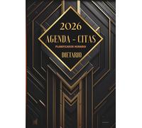 Agenda citas 2026: 6 columnas, dietario 2026 día por página para peluquería, barbería, médico, estética, manicura, tatuajes, de 3 a 6 empleados. A4