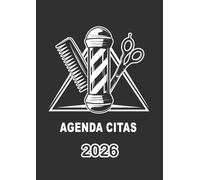Agenda citas 2026: Cuaderno grande para peluquera, día por página, con horario de 07:00 a 22:30 en intervalos de 30 minutos, 4 columnas, 12 meses | ideal para salón de belleza | a4