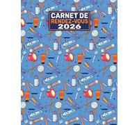 Agenda coiffure 2026: 1 semaine sur 2 pages | horaires 8h00 à 21h00 | Intervalle de 15 minutes | carnet de rendez-vous pour salon de coiffure | A4
