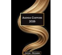 Agenda Coiffure 2026: Livre de rendez-vous hebdomadaire daté avec heures - grand format A4 - Intervalles de 15 minutes (08h00-20h45)
