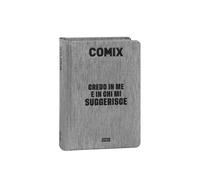 COMIX - Diario Mini Giornaliero 16 Mesi, Diario Scuola 2025-2026, con Copertina Rigida, Ideale per la Scuola Media e Superiore, 11x15.3h cm, Nero