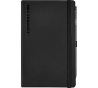 Agenda compatibile con Comix Large 2026, 12 mesi, Giornaliera con Matita, Chiusura Con Elastico e Segnalibro, Matita Inclusa, Cm 13x21h nero copertina antiscivolo + penna a scatto e segnalibro