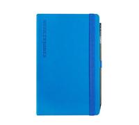 Agenda compatibile con Comix Large 2026, 12 mesi, settimanale week,Chiusura Con Elastico e Segnalibro, Matita Inclusa, Cm 13x21h blu + penna a scatto e segnalibro