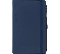 Agenda compatibile con Comix Large 2027, 12 mesi, settimanale w hiusura Con Elastico e Segnalibro, Matita Inclusa, Cm 13x21 blu antiscivolo + penna a scatto e segnalibro