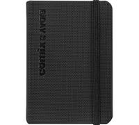 Agenda compatibile con Comix mini 2026, 12 mesi, BiGiornaliera con Matita, Chiusura Con Elastico e Segnalibro, Matita Inclusa, cm 7x10 h Nero copertina antiscivolo + penna a scatto e segnalibro