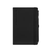 Agenda compatibile con Comix mini pocket 2026, 12 mesi, settimanale Week con Matita, Chiusura Con Elastico e Segnalibro cm 8x12h Nero + penna a scatto e segnalibro