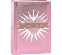 Agenda Compatibile con Diario Comix Special Rosa Glitter 2025/2026 Datato 16 Mesi Formato Mini 16x11 cm + Omaggio Braccialetto Amicizia e Penna Colorata