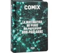Agenda Compatibile con Diario Comix Verde Acqua 2024/2025 Datato 16 Mesi Agenda Mignon 14x10 cm + Omaggio Penna Colorata