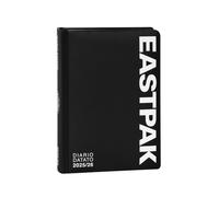 Agenda compatibile con Diario Eastpak scuola 2025-2026 nero - 13 Mesi per Scuola Media e Superiore, con Copertina Imbottita dim. 12 x 16.5 + portachiave fischietto e penna multicolore