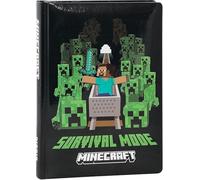 Agenda compatibile con diario Minecraft Black pixel 2025-2026 F.to Standard 18x14 cm + portachiave fischietto e penna colorata