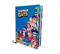 Agenda compatibile con diario scolastico Stumble Guys blu 2025-2026 Datato f.to standard 12,6 x 17,8 cm con 2 matite, 2 penne e gomma + omaggio portachiave Stumble Guys