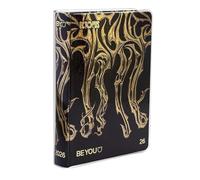 Agenda compatibile con Diario Scuola 2024-2025 Be You Octopus Oro - F.to 12,5x17 cm Edizione limitata + omaggio portachiave fischietto e penna multicolore