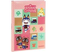 Agenda compatibile con diario scuola Animal Crossing Rosa 2025-2026 F.to Standard 20x15 cm + Marefuori Jurnal + portachiave pailettes, penna sirena e penna multicolore