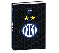 Agenda compatibile con Diario Scuola Inter Nero - Collezione Seconda Stella - F.to Standard 18x13cm 2025/2026 datato + portachiave calcio 3d