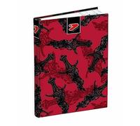 Agenda compatibile con diario Scuola, prodotto ufficiale Seven The Double Spada Rosso 2025-2026 F.to pocket 16x12 cm + portachiave fischietto e penna colorata