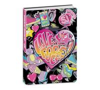 Agenda compatibile con Diario Scuola Seven SJ Girl Heart Cuore Viola 2025-2026 datato F.to standard 20x15 cm + portachiave paillettes e penna colorata