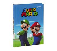 Agenda compatibile con Diario Scuola Super Mario e Luigi Adventure - 2026/2027 F.to standard 18 x 14 cm + Omaggio portachiave Mario o Luigi e penna colorata