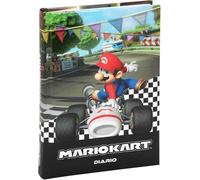 Agenda compatibile con Diario Scuola Super Mario Kart Vittoria Corsa - 2025/2026 F.to standard 18 x 14 cm + Omaggio portachiave Mario o Luigi e penna colorata