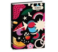 Agenda compatibile con diario scuola Teenace Graffiti Multicolore 2025-2026 F.to Pocket 16x11cm + omaggio portachiave con paillettes e penna multicolore