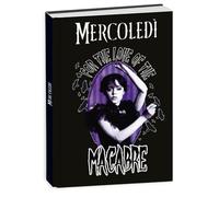 Agenda compatibile con scuola diario Mercoledì Macabre Seven 2025-2026 Standard 20x14cm + omaggio portachiave Mercoledì