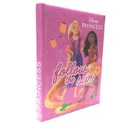 Agenda compatibile con scuola diario Principesse Follow The Sun Segui Il Sole Rosa 2026-2027 Standard 20x14cm + portachiave pailettes e penna multicolore