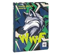 Agenda Compatibile con WWF Lupo Blu 2025/2026 Datato 12 Mesi 18x13 cm + Omaggio Penna Colorata