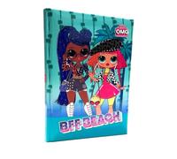 AGENDA COMPATIBILE, PRODOTTO UFFICIALE Lol O.M.G. FIERCE Surprise diario scuola 20x15 cm f.to standard 2025-2026 + omaggio portachiave con paillettes + penna glitterata + segnalibro