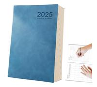 Agenda con calendario 2025, agenda giornaliera da 340 pagine, gestione del , settimanale e annuale, agenda per la produttività accademica, per studenti