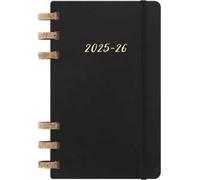 Moleskine 12 Monate Studienplaner mit Spiralbindung 2026, L/A5, Weicher Einband, Schwarz