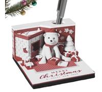 Agenda Da Ufficio 2026 | Calendario 3D Orso Di Natale Art Cancelleria | Blocco Note Decorativo Per Compleanno Casa | Ufficio Scuola Famiglia Insegnanti