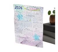Agenda da ufficio 2026 | Planner Artistico Trasparente In Acrilico | Calendario da scrivania 12 - Per Studio Camera Decorazione Planning Agenda Quotidiana