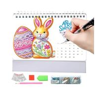 Agenda da ufficio in piedi con gemme 2026 - Calendario da ufficio 12 per pianificare e decorare, decorazione creativa e pianificatore di gestione del personale per obiettivi e appuntamenti