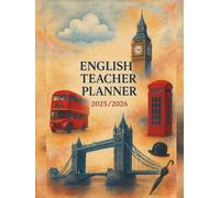 Agenda de bord 2025-2026 English Teacher Planner: Carnet de Bord Enseignant 2025/2026 Prof d'Anglais | Cahier Relevé de Notes 16 Classes pour 38 ... Annuel & Organiseur de Cours Semainier, A4
