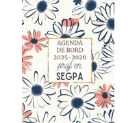 Agenda de bord 2025/2026 prof en SEGPA : Cahier relevé de notes 12 classes de 30 élèves | Carnet de Bord 2025 2026 Enseignant en SEGPA | Planificateur de cours, Semainier, Format A4.