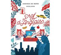 Agenda de bord 2025/2026 professeur d’Anglais: Carnet de bord A4 pour les enseignants