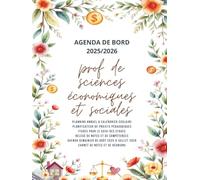 Agenda de bord 2025/2026 professeur de sciences économiques et sociales: Carnet de Bord Enseignant 2025-2026 SES | Fiches de Stage , Planificateur de Cours, Semainier, Calendrier Scolaire | Format A4.