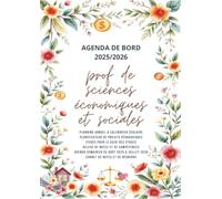 Agenda de bord 2025/2026 professeur de sciences économiques et sociales : Carnet de Bord Enseignant 2025-2026 SES | Fiches de Stage , Planificateur de ... Semainier, Calendrier Scolaire | Format A4.