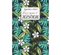 Agenda de Bord 2025-2026 Professeur: Planificateur de cours pour les enseignants | 12 mois d'août 2025 à juillet 2026 | Organiseur semainier et mensuel