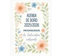 ,Agenda de bord 2025/2026 Psychologue de l’Éducation Nationale : Carnet de Bord 2025 2026 PSY-En | Planning Annuel & Calendrier Scolaires, Organiseur Semainier | Format A4.