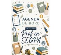 Agenda de bord 2026/2027 prof en SEGPA : Cahier relevé de notes 12 classes de 38 élèves | Carnet de Bord 2026 2027 Professeur en SEGPA | Organiseur de cours, Semainier, Format A4.