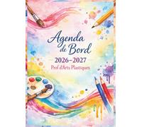 Agenda de bord 2026/2027 professeur d’Arts Plastiques : Cahier relevé de notes enseignant 23 Classes | Carnet de Bord pour les Enseignants 2026 2027 | Planificateur de cours ,Semainier | Format A4.