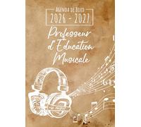 Agenda de Bord 2026-2027 - Professeur de Musique: Carnet de bord enseignant A4 | Planification de cours avec un tableau semainier (1 semaine sur 2 pages) pour l'année scolaire | Relevé de notes