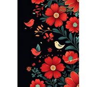 Agenda De Bord A4: ( Fleurs ) de l'Enseignant, Professeur & Maitresse - 10 Classe Semainier Vertical 1 Semaine Sur 2 Pages Août à Juillet En Français ... Sans Spirale Cadeau Pour Homme & Femme.