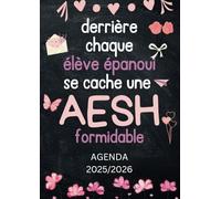 Agenda de Bord AESH 2025-2026: Cadeau AESH d'École Personnalisé | Planificateur Hebdomadaire avec 30 Fiches de Suivi des Élèves | Format A4