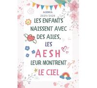 Agenda de Bord AESH 2025-2026: Cadeau personnalisé pour une AESH - Organiseur Semainier avec 30 Fiches de suivi des élèves en situation de handicap | Format A4.