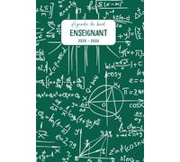 Agenda de Bord Enseignant 2025 2026: Carnet de Bord Professeur de Maths | Organisateur Planificateur de Cours Hebdomadaire